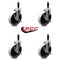 Service Caster 5 Inch Thermoplastic Wheel 3/5 Inch Expanding Stem Caster with Brakes, 4PK SCC-EX05S510-TPRS-SLB-34-4 - alternate 2